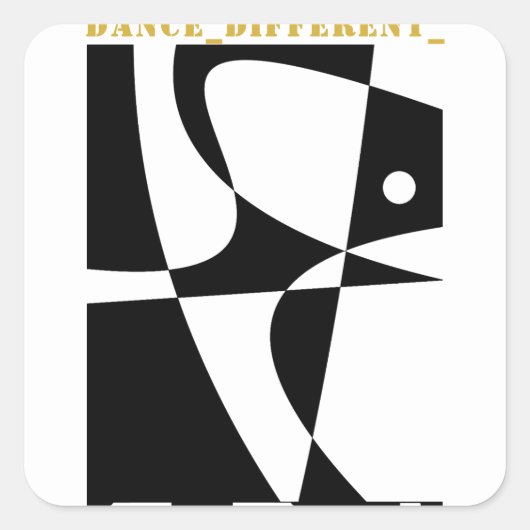 DANCE_違う_ スクエアシール (正面)