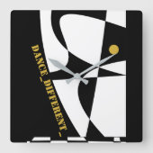 DANCE_違う_ スクエア壁時計 (正面)