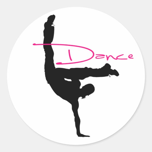 dance_1 ラウンドシール (正面)