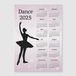 Dance 2025カレンダー磁気カード