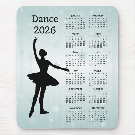 Dance 2026 Calendar  マウスパッド (正面)
