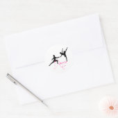 dance_4 ラウンドシール (封筒)