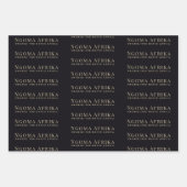 DANCE AFRICAアフリカ部族ダンサー伝統 ラッピングペーパーシート (正面2)