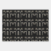 DANCE AFRICAアフリカ部族ダンサー伝統 ラッピングペーパーシート (正面)