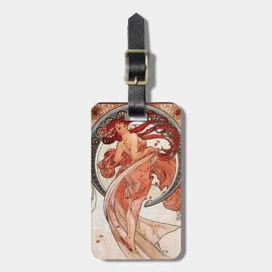 Dance , Alphonse Mucha ラゲッジタグ (正面縦)
