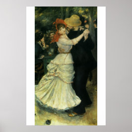 Dance at Bougival by Pierreルノアール,ヴィンテージ・アート ポスター