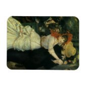 Dance at Bougival by Pierreルノアール,ヴィンテージ・アート マグネット (横)