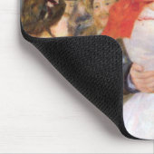 Dance at Bougival - Renoir Impressionist Painting マウスパッド (コーナー)