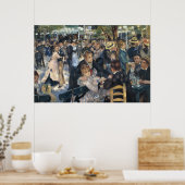 Dance at Le Moulin Galette - Renoir Painting ポスター (キッチン)