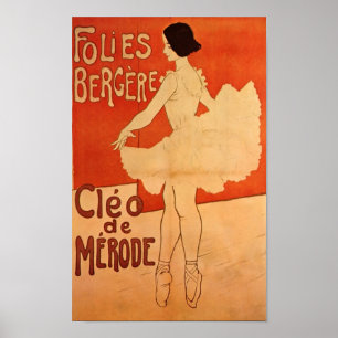 Dance Ballerina Art Nouveau Ballet Dancer ポスター