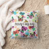 Dance butterflies Garden クッション (ブランケット)