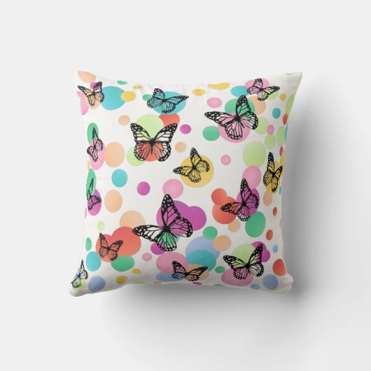 Dance butterflies Garden クッション (裏面)