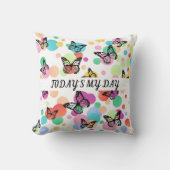 Dance butterflies Garden クッション (正面)