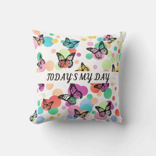 Dance butterflies Garden クッション (正面)
