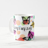 Dance butterflies Garden コーヒーマグカップ (正面左)