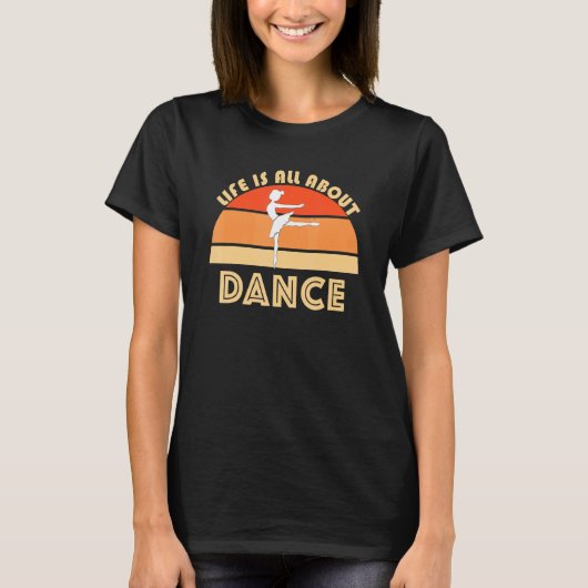 Dance Class Ballerina Ballet Dancing Jete Plie Bar Tシャツ (正面)