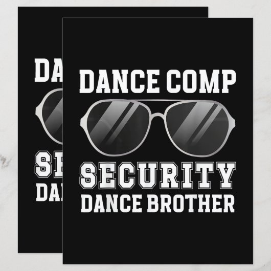 Dance Comp Security Dance Brother Of A Dancer Brot (正面/裏面)