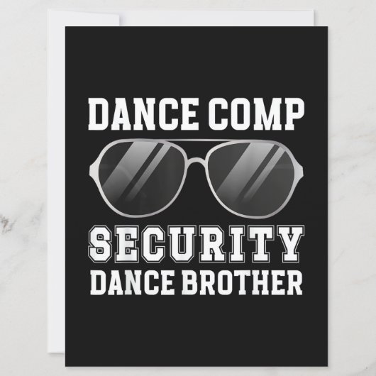 Dance Comp Security Dance Brother Of A Dancer Brot (裏面)
