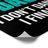 Dance Dad I Don't Dance I Finance - Funny Dad Sayi ポスター (角)