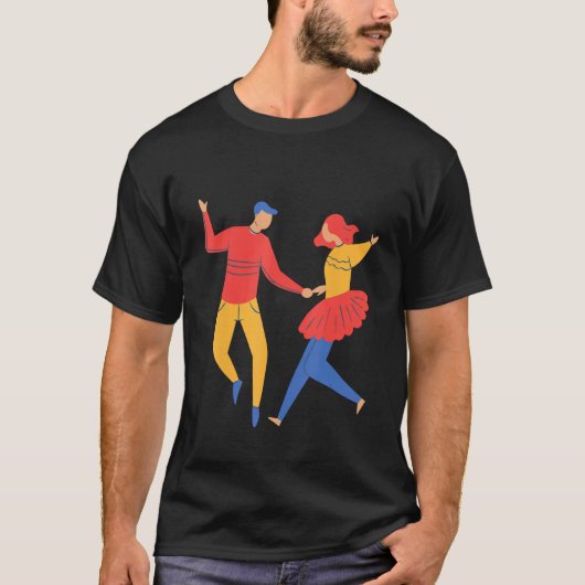 Dance Dancer Dancing Couple Dance Dance Class Cute Tシャツ (正面)