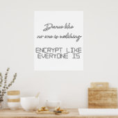 Dance Encryptプログラミング ポスター (キッチン)