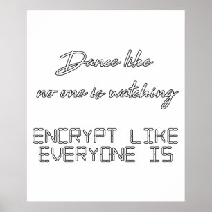 Dance Encryptプログラミング ポスター
