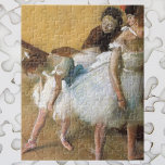 Dance Examination by Edgar Degas, Vintage Ballet ジグソーパズル<br><div class="desc">The Dance Examination (c. 1880) by Edgar Degas is a vintage impressionist fine art dancing portrait painting featuring ballerina dancers in repose. The girls are warming up during rehearsal before their ballet performance. About the artist: Edgar Degas (1834-1917) is regarded as one of the founders of Impressionism although he preferred...</div>