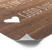 Dance Floor Rules sign | Rustic fun sign ポスター (角)