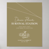 Dance Floor Survival Station Sign ポスター (正面)