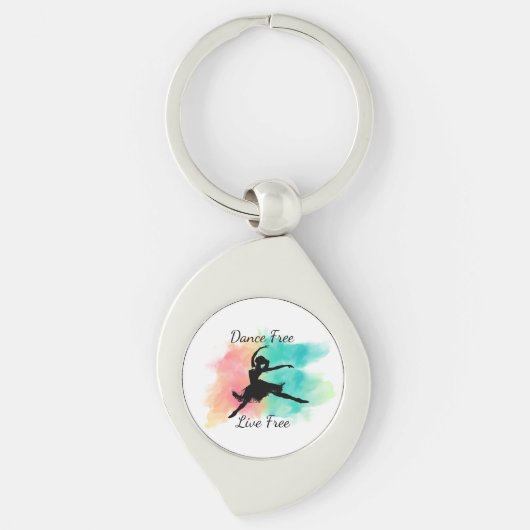 Dance Free Live Free Dance Keychain キーホルダー (正面)