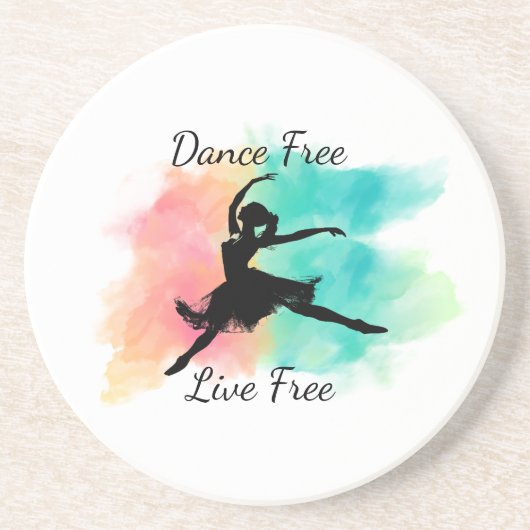 Dance Free Live Free Dance Keychain コースター (正面)