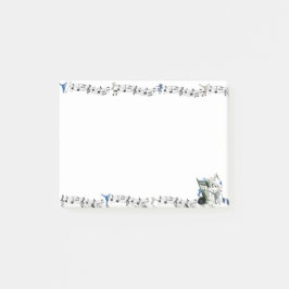 Dance GenresシルエットとMusic Post-It Notes ポストイット