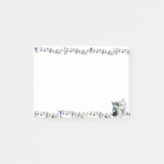 Dance GenresシルエットとMusic Post-It Notes ポストイット