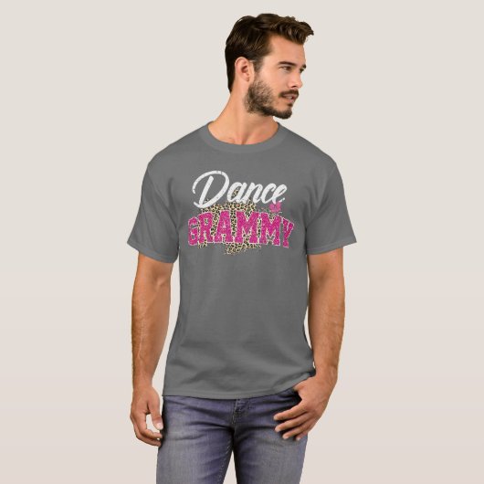Dance Grammy Leopard Funny Dancing Grammy Mothers  Tシャツ (正面フル)