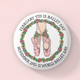 Dance Holiday Ballet Day 缶バッジ