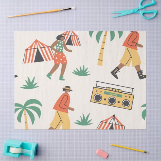 Dance in summer 薄葉紙 (クラフト)