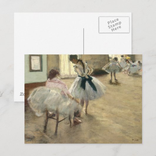 Dance Lesson by Edgar Degas ポストカード (正面/裏面)