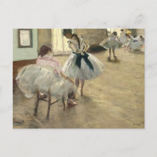 Dance Lesson by Edgar Degas ポストカード (正面)