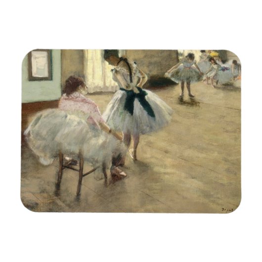 Dance Lesson by Edgar Degas マグネット (横)