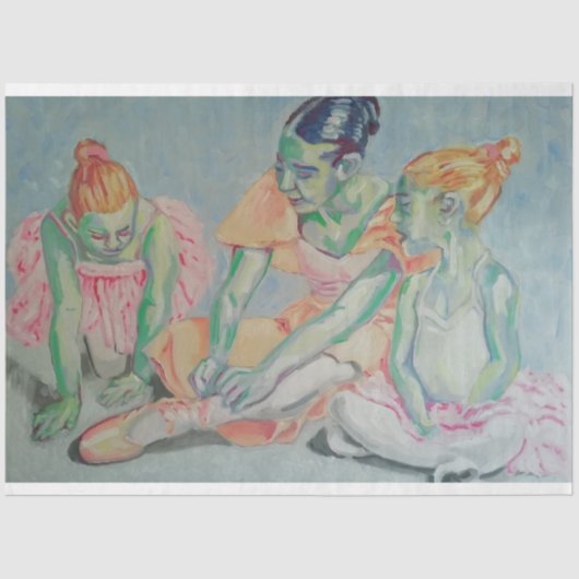 Dance Lesson Decompageティッシュペーパー 薄葉紙 (正面)