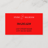 Dance Lessons名刺 名刺 (裏面)