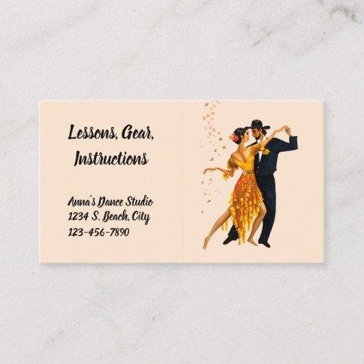 Dance Lessons名刺 名刺 (正面)