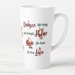 Dance Like Frosty Love Like Jesus Mug カフェラテマグ