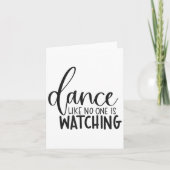 Dance Like Is Watching Insrational Motivational  カード (正面)