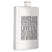 Dance Like No One's Watching Grunge Quote フラスク (右)