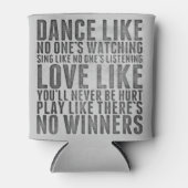 Dance Like No One's Watching Grunge Quote 缶クーラー (正面)