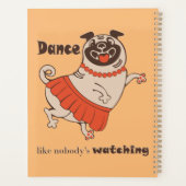 Dance like nobody is watching Pug Girl   プランナー手帳 (裏面)