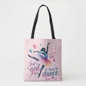 Dance Lover Pink Shoulder Tote トートバッグ (正面)