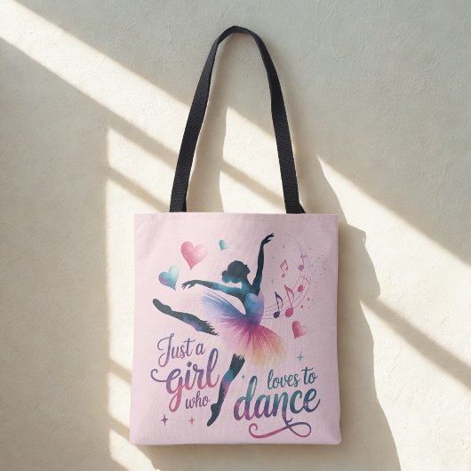 Dance Lover Pink Shoulder Tote トートバッグ