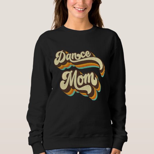 Dance Mom Retro 70s 60s Disco Dance Party Womens C スウェットシャツ (正面)